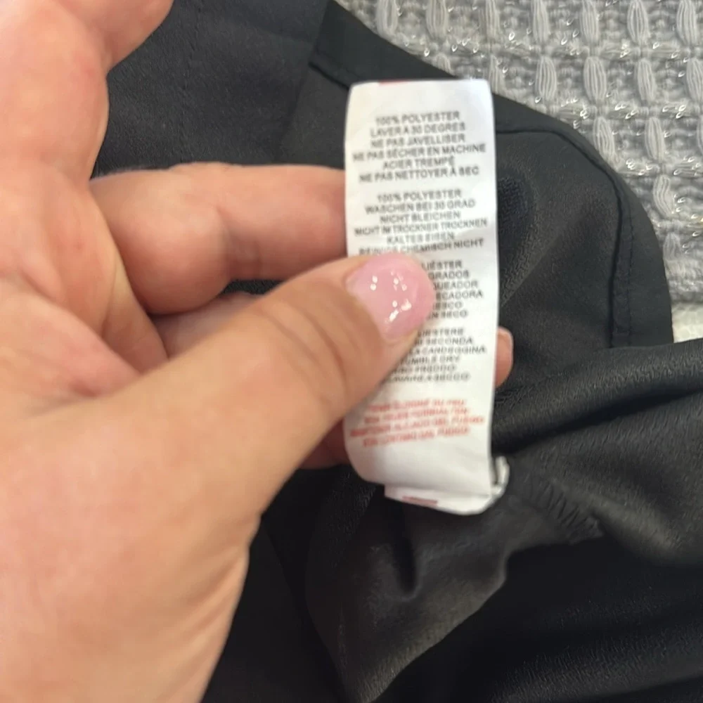 PrettyLittleThing Black Sleeveless Mini Dress with Buckles.  Sz 6 - Picture 14 of 14